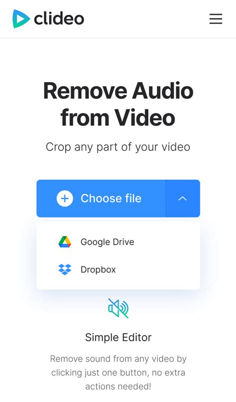 Remove Audio from Video — Mute Video Online — Clideo.